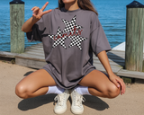 Comets Checker Star Trio DTF Print