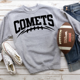 Comets Football Arched DTF Print