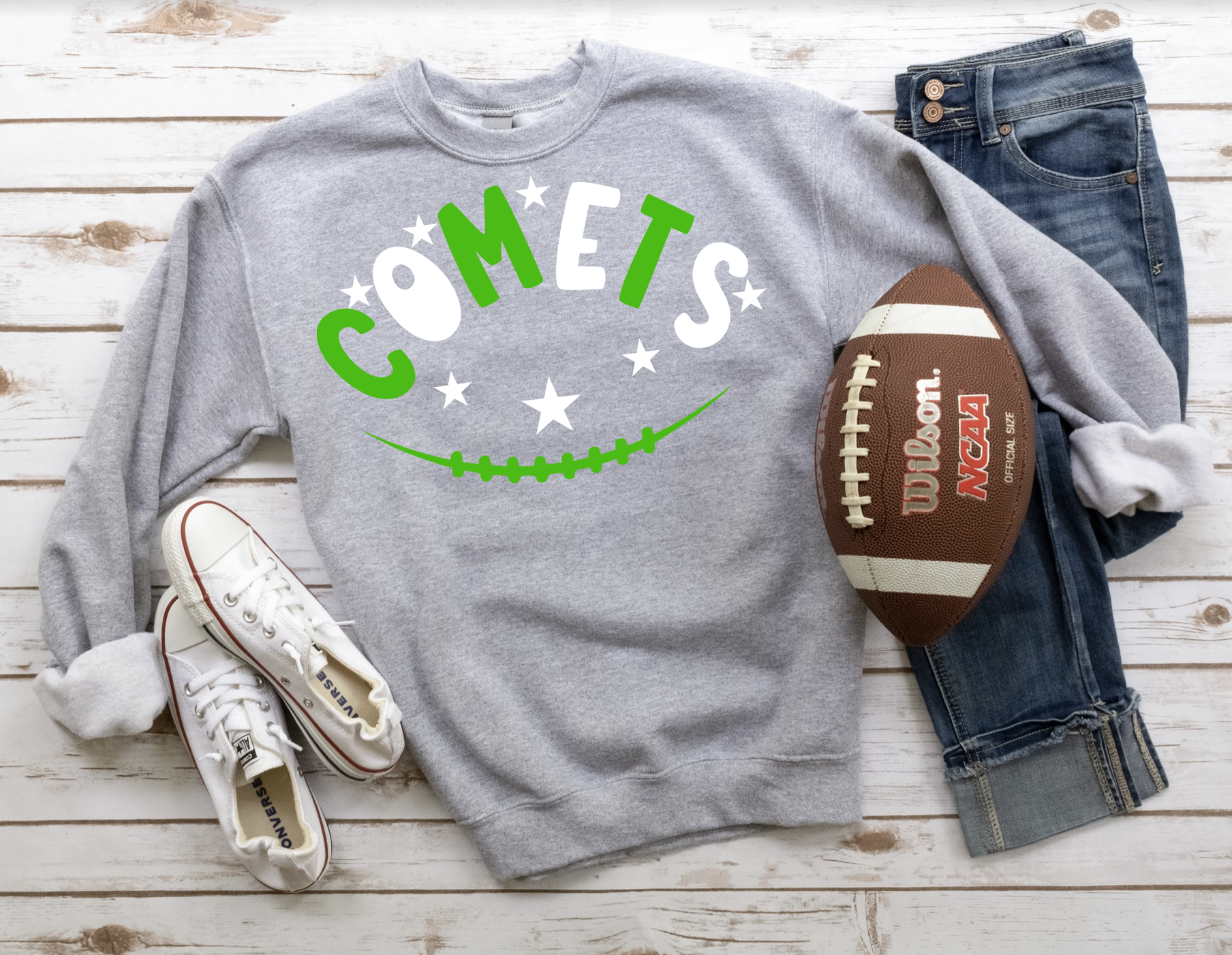 Comets Football Star DTF Print