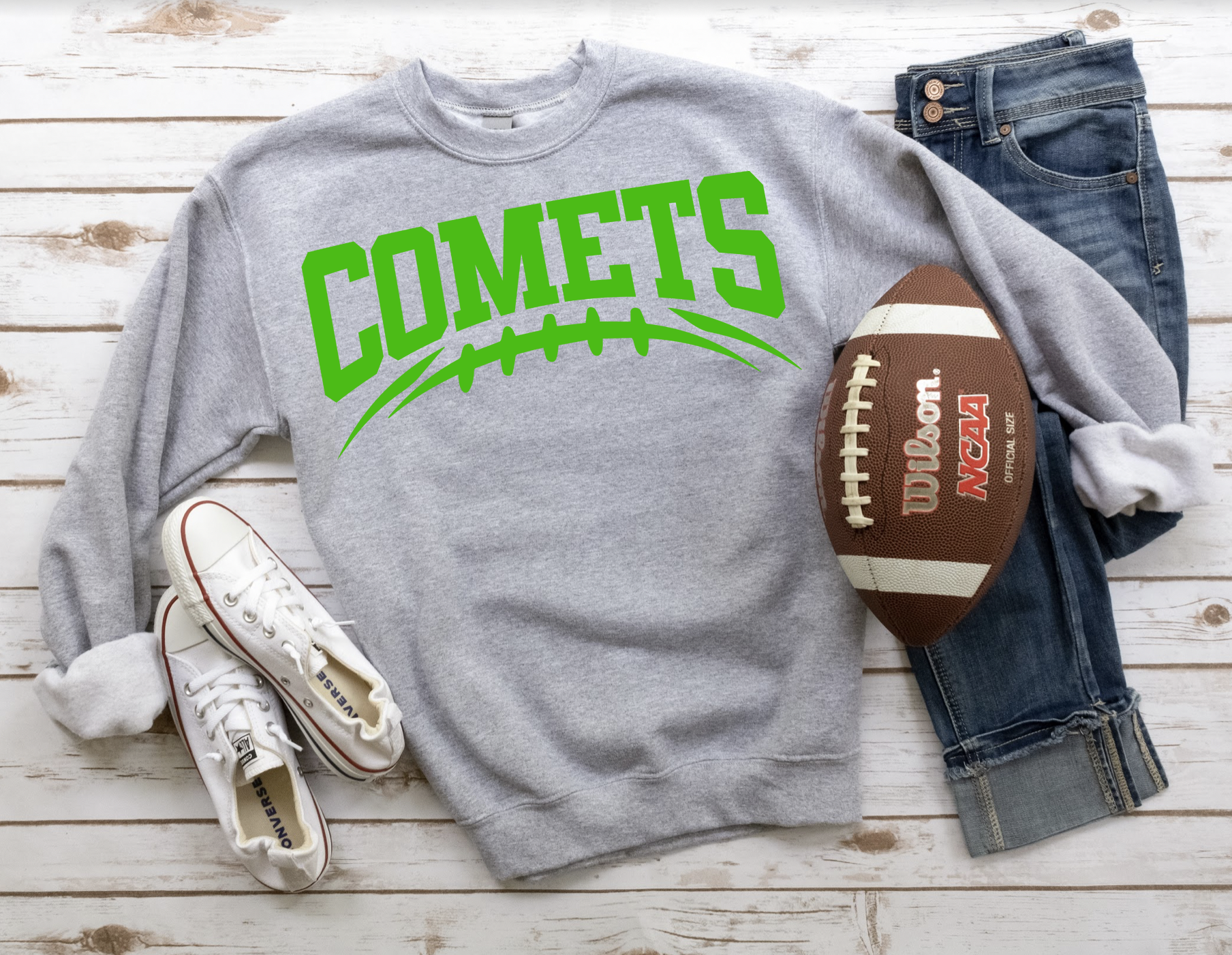 Comets Football Arched DTF Print