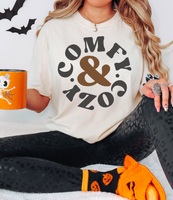 Cozy & Comfy Circle DTF Print