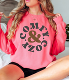 Cozy & Comfy Circle DTF Print