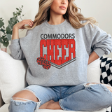 Commodors Glitter Cheer DTF Print