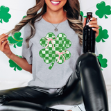Coquette Checker Shamrock DTF Print