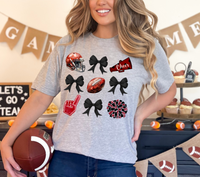 Football Cheer Coquette Collage DTF Print