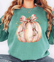 Coquette Fall Pumpkin DTF Print