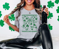 Coquette Shamrock Bow DTF Print