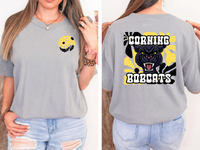 Corning Bobcats Floral DTF Print