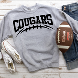 Cougars Football Arched DTF Print