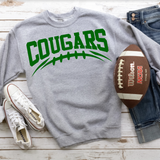 Cougars Football Arched DTF Print