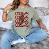 Cougars Baseball Bolt DTF Print