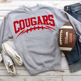 Cougars Football Arched DTF Print