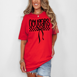 Cougars Simple Bow Checker DTF Print