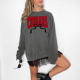 Cougars Team Arch with Bow DTF Print