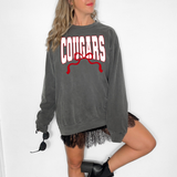 Cougars Team Arch with Bow DTF Print