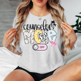 Counselor Mode Off Doodle DTF Print