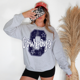 Cowboys Stripes Varsity Team DTF Print