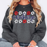 Cowboys Daisy Row DTF Print