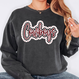 Cowboys Outline DTF Print