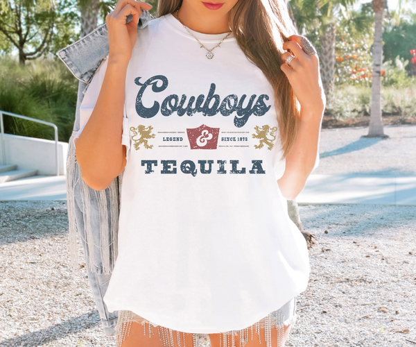 Cowboys and Tequila DTF Print