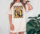 Cowgirl Guitar DTF Print