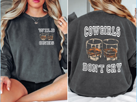 Cowgirls Dont Cry Shot Glasses DTF Print