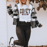 Cozy Season Checker DTF Print