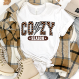 Cozy Season Checker DTF Print