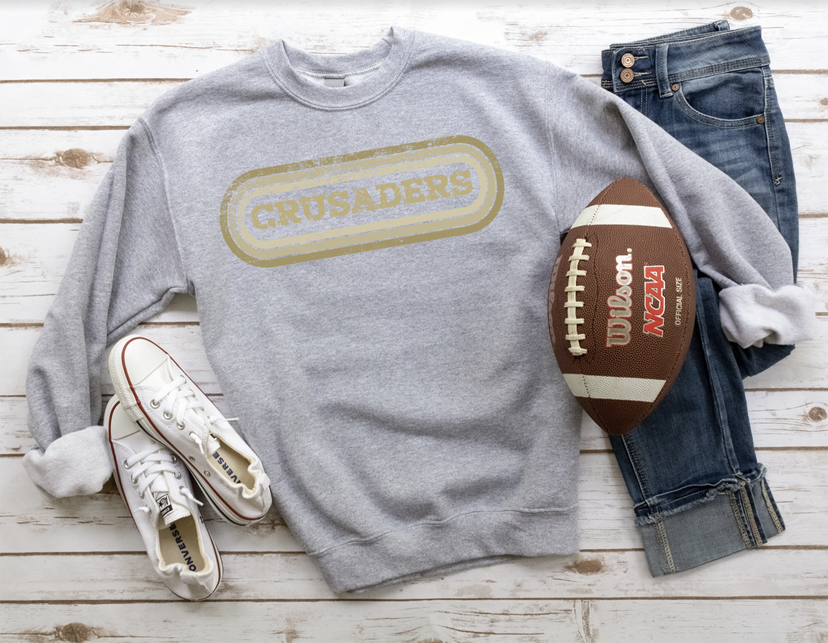 Crusaders Retro Team Oval DTF Print