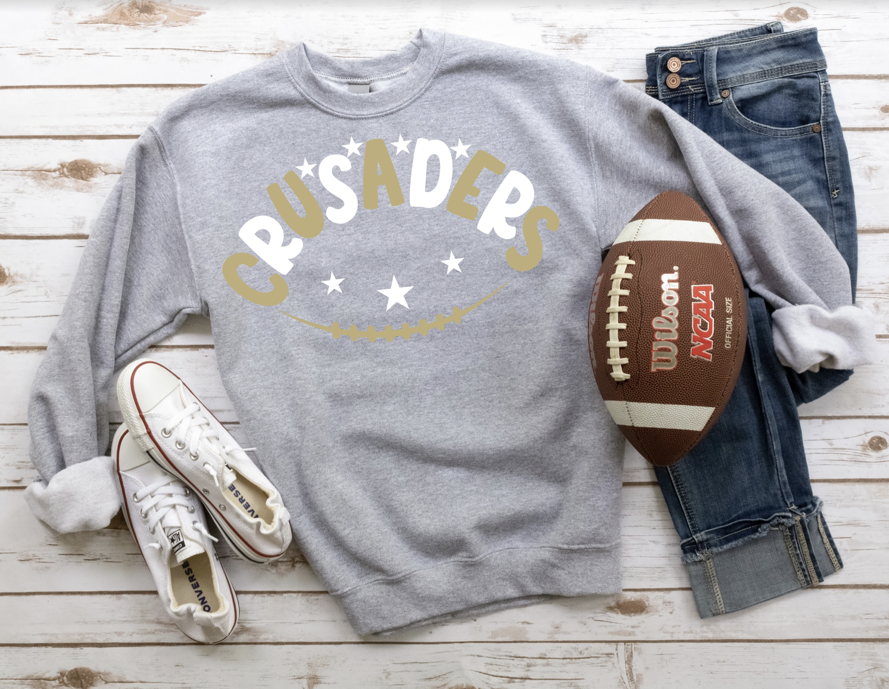 Crusaders Football Star DTF Print