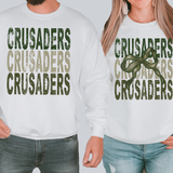 Crusaaders Matching Stacked Camo Greens DTF Print