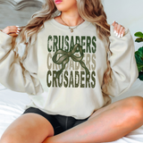 Crusaaders Matching Stacked Camo Greens DTF Print