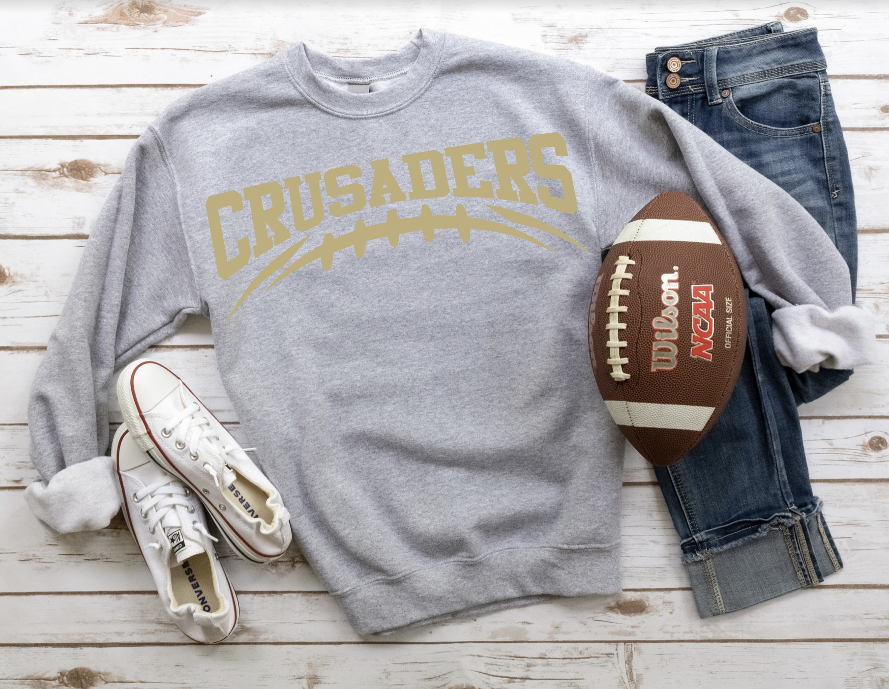 Crusaders Football Arched DTF Print