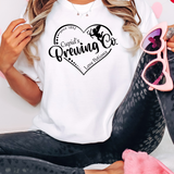 Cupids Brewing Heart DTF Print