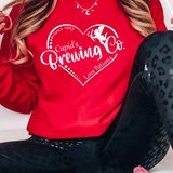 Cupids Brewing Heart DTF Print