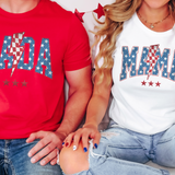 Patriotic Family Mama Dada Mini DTF Print