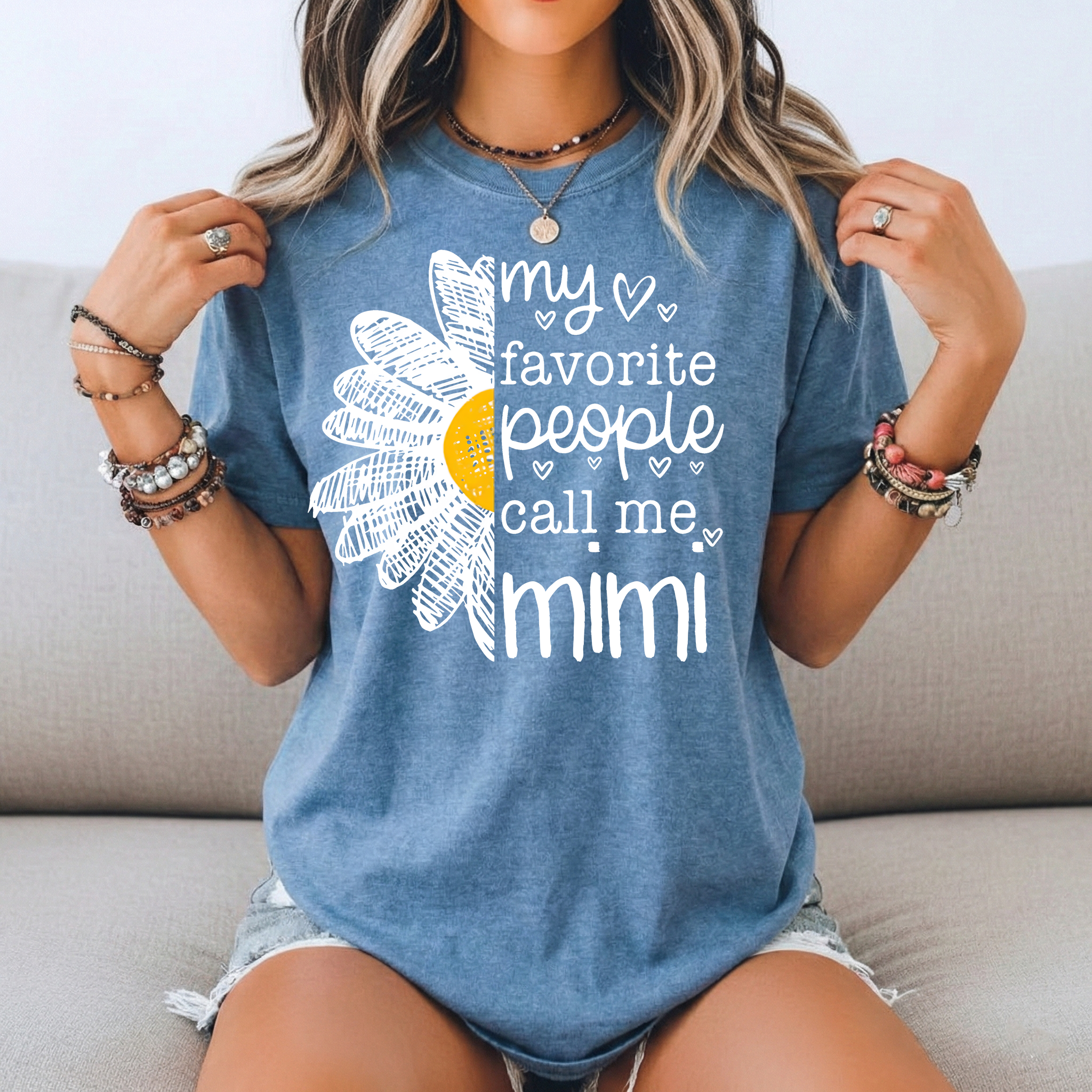 My Favorite People Call Me Mimi Daisy DTF