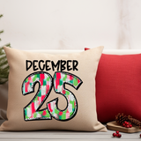 December 25 Watercolor DTF Print