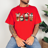 Disney inspired Christmas Coffee DTF Print