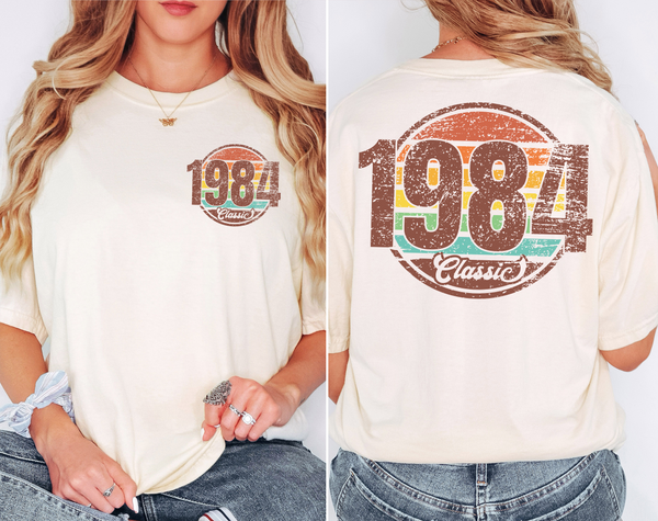 Distressed 1984 Classic DTF Print