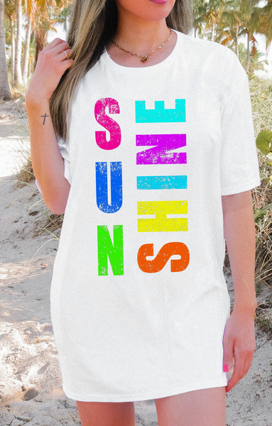 Distressed Sun Shine DTF Print