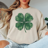 Distressed Halftone Shamrock DTF Print