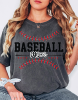 Distressed Baseball Mom DTF Print