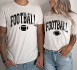 Distressed Football Arch Screen Print LOW HEAT