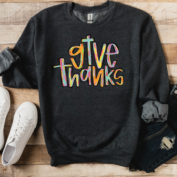 Give Thanks Bright DTF Print