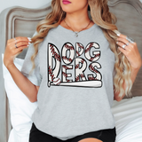 Dodgers Baseball Doodle DTF Print