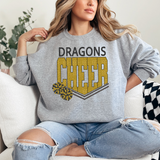 Dragons Glitter Cheer DTF Print