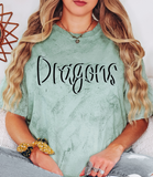 Dragons Curvy Shadow DTF Print