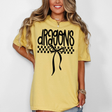 Dragons Simple Bow Checker DTF Print