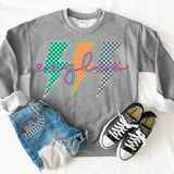 Eagles Neon Bolt Trio DTF Print